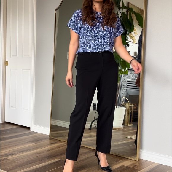 Vintage Polka Dots Button Down Pleated Blouse - Picture 12 of 15